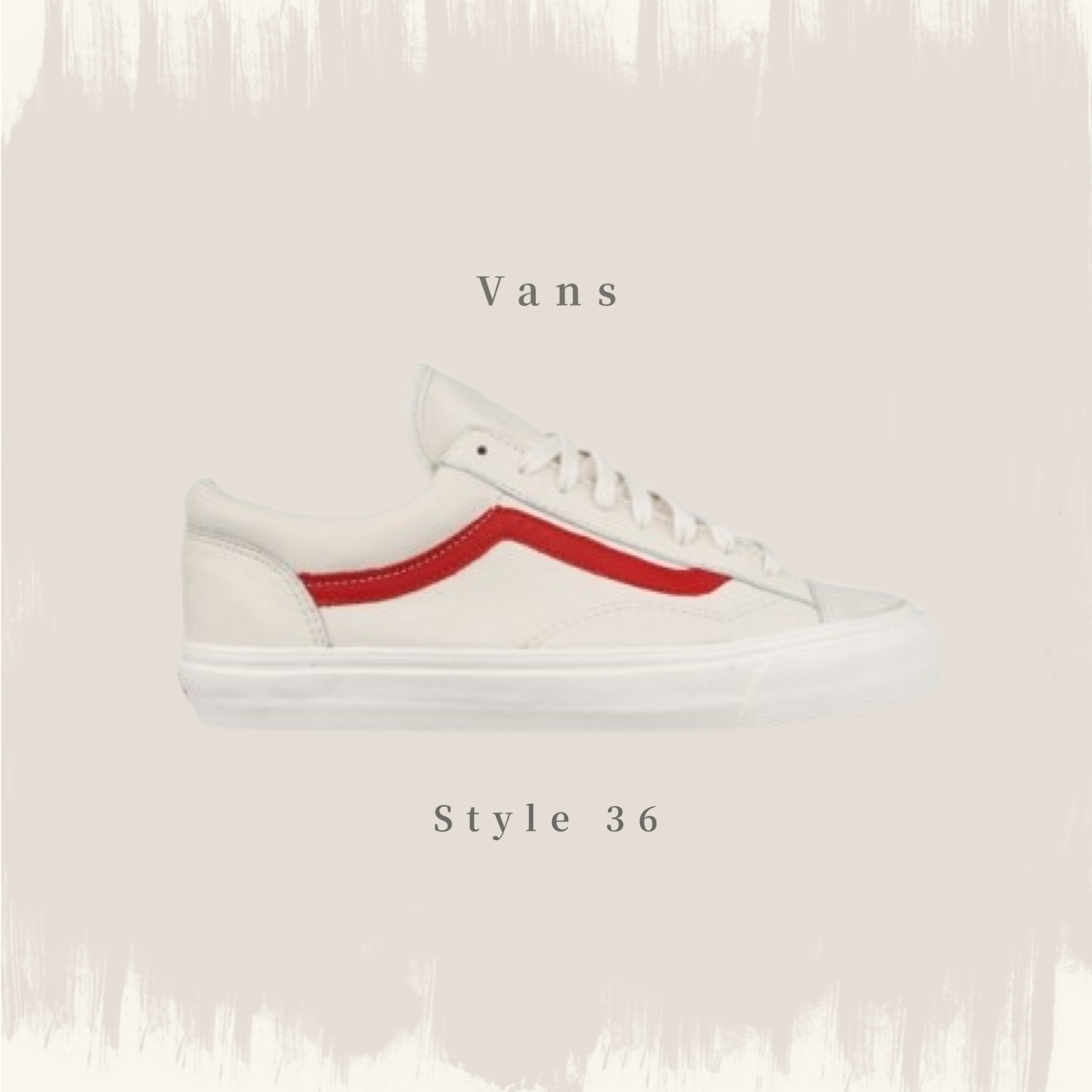 VANS OFF THE WORLD STYLE 36 GD著用白紅