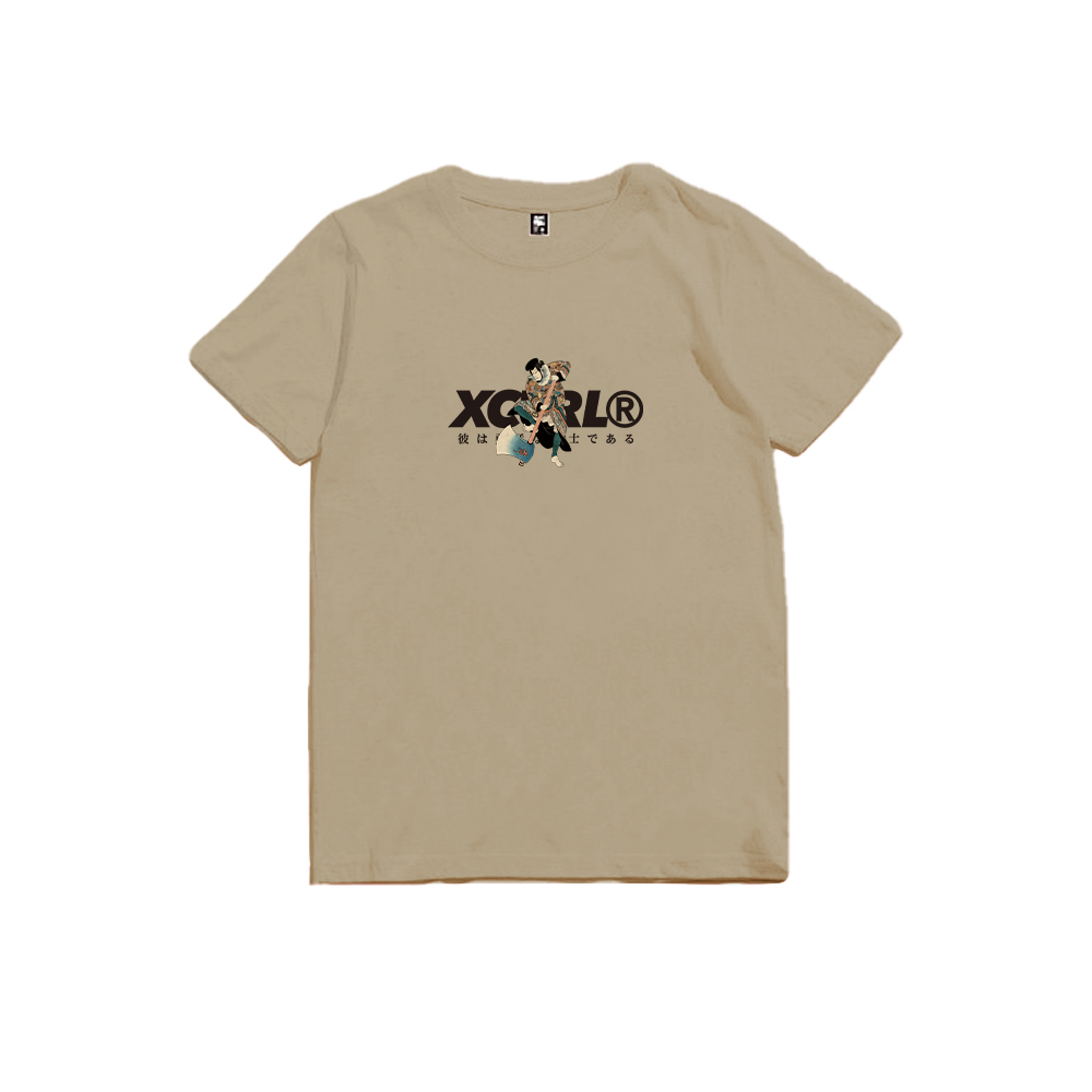 XCTRL 浮世繪戰士短T-卡其