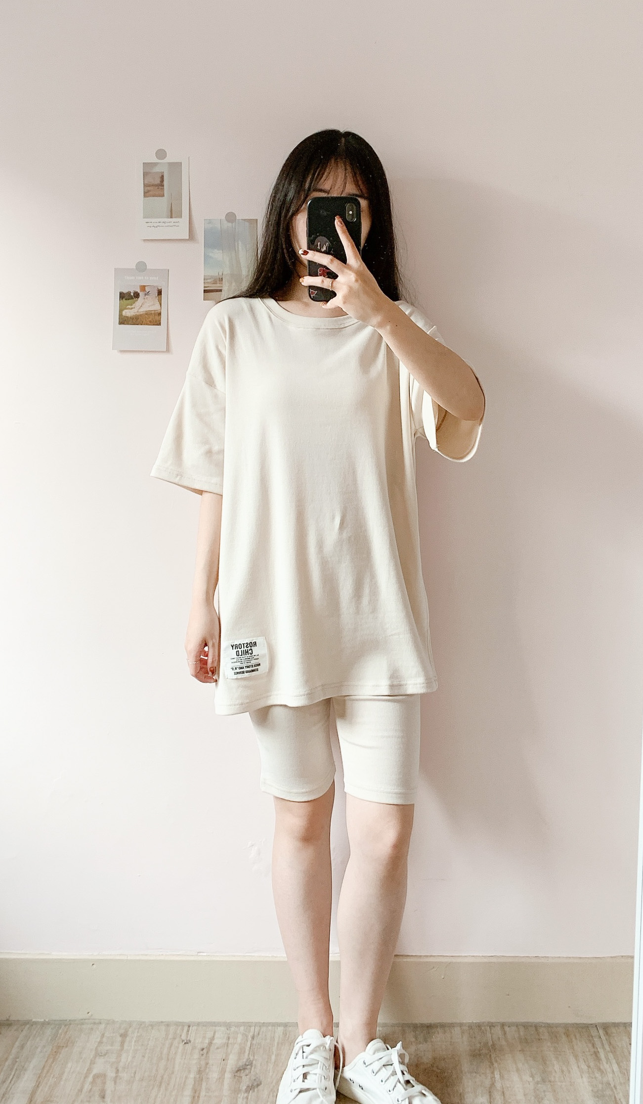 現貨🚚正韓🇰🇷顯身材小心機標籤側開衩五分褲運動套裝(上衣+褲子)💕共4色