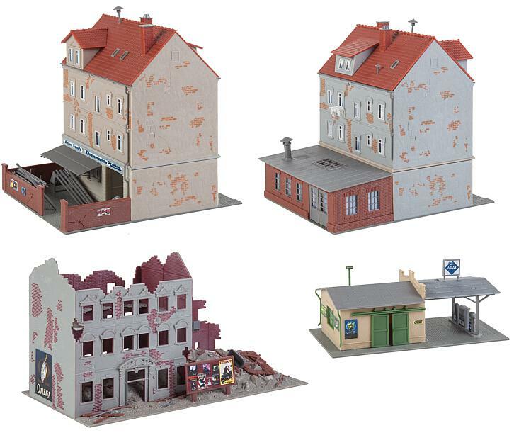 Faller 191772 HO Scale, 50s Set of buildings