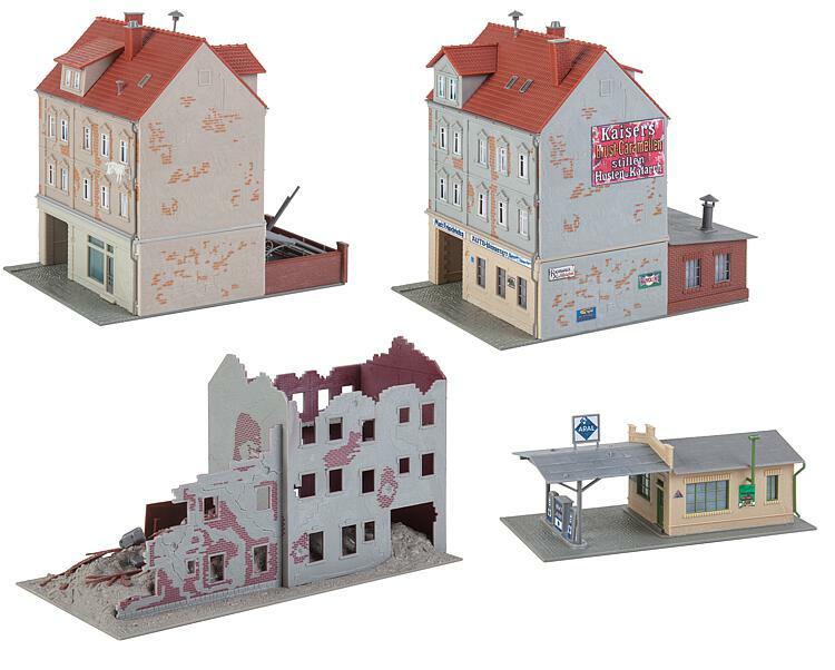 Faller 191772 HO Scale, 50s Set of buildings