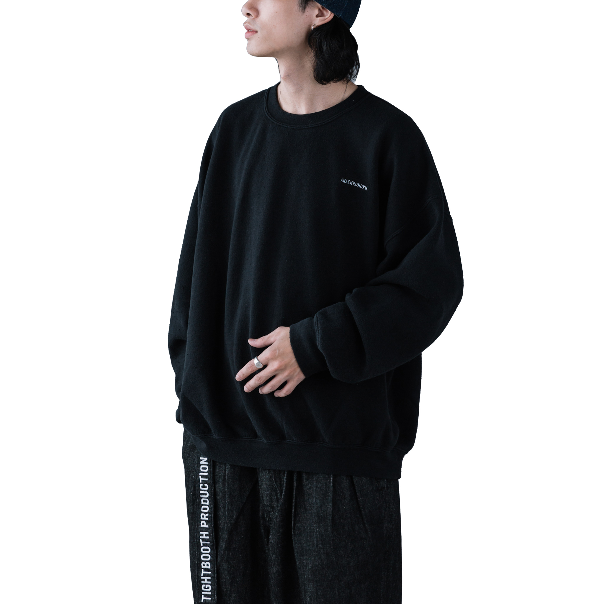 ANACHRONORM - 50/50 Napping Crew Sweat - Black