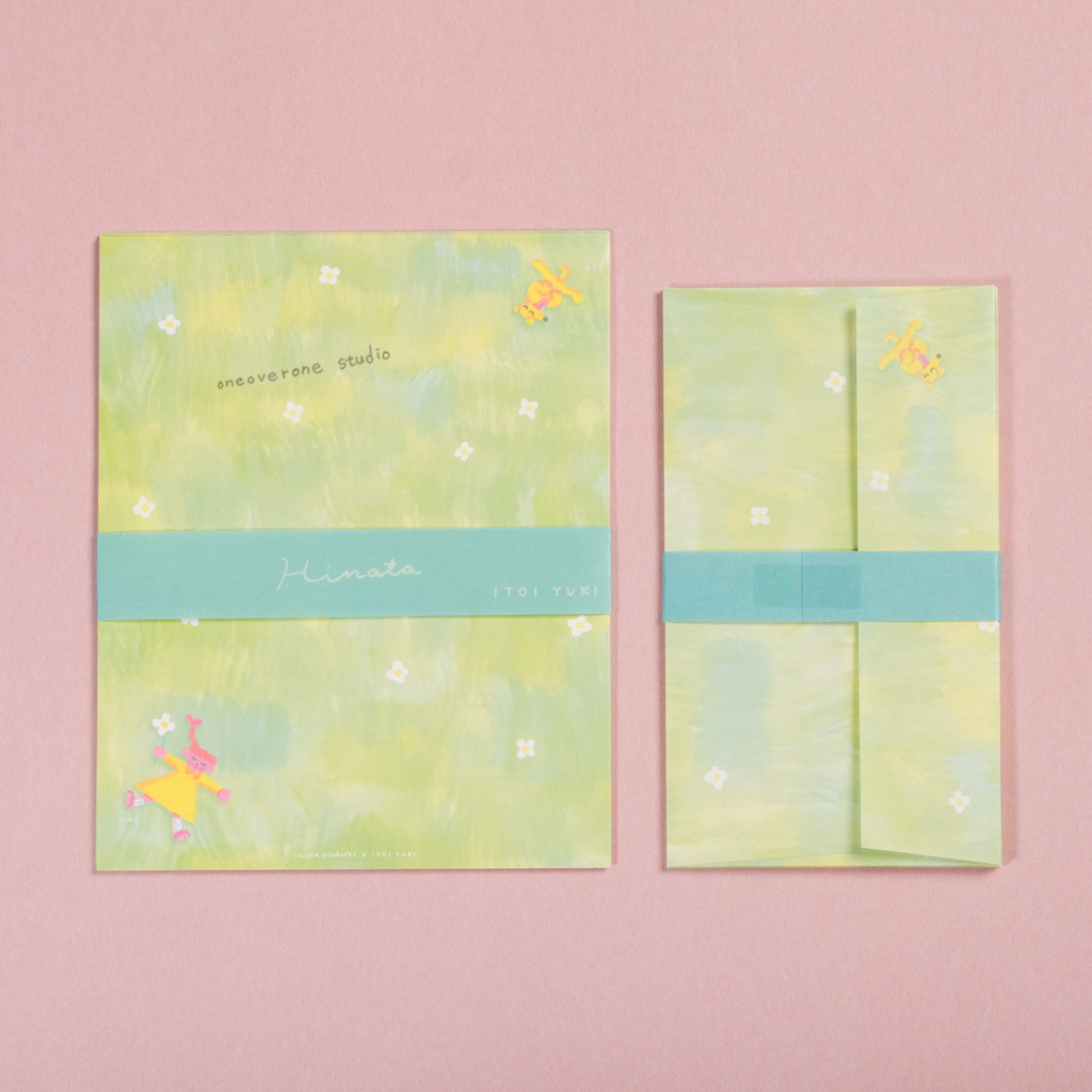 插畫信封信紙套組/表現社/JAPAN