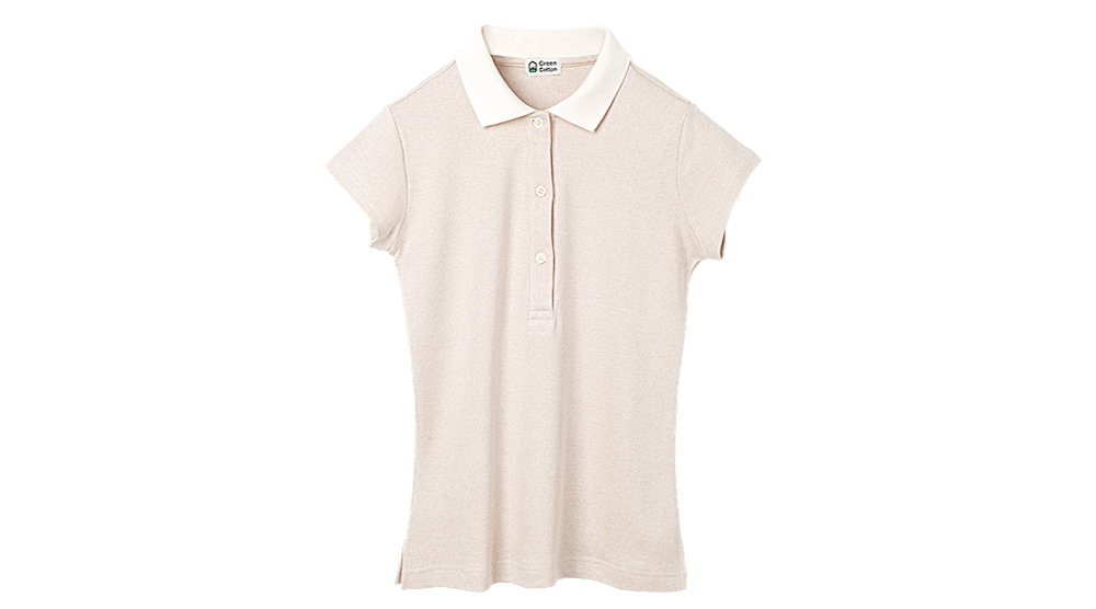 馬球恤短袖深色 (原色領) 女裝