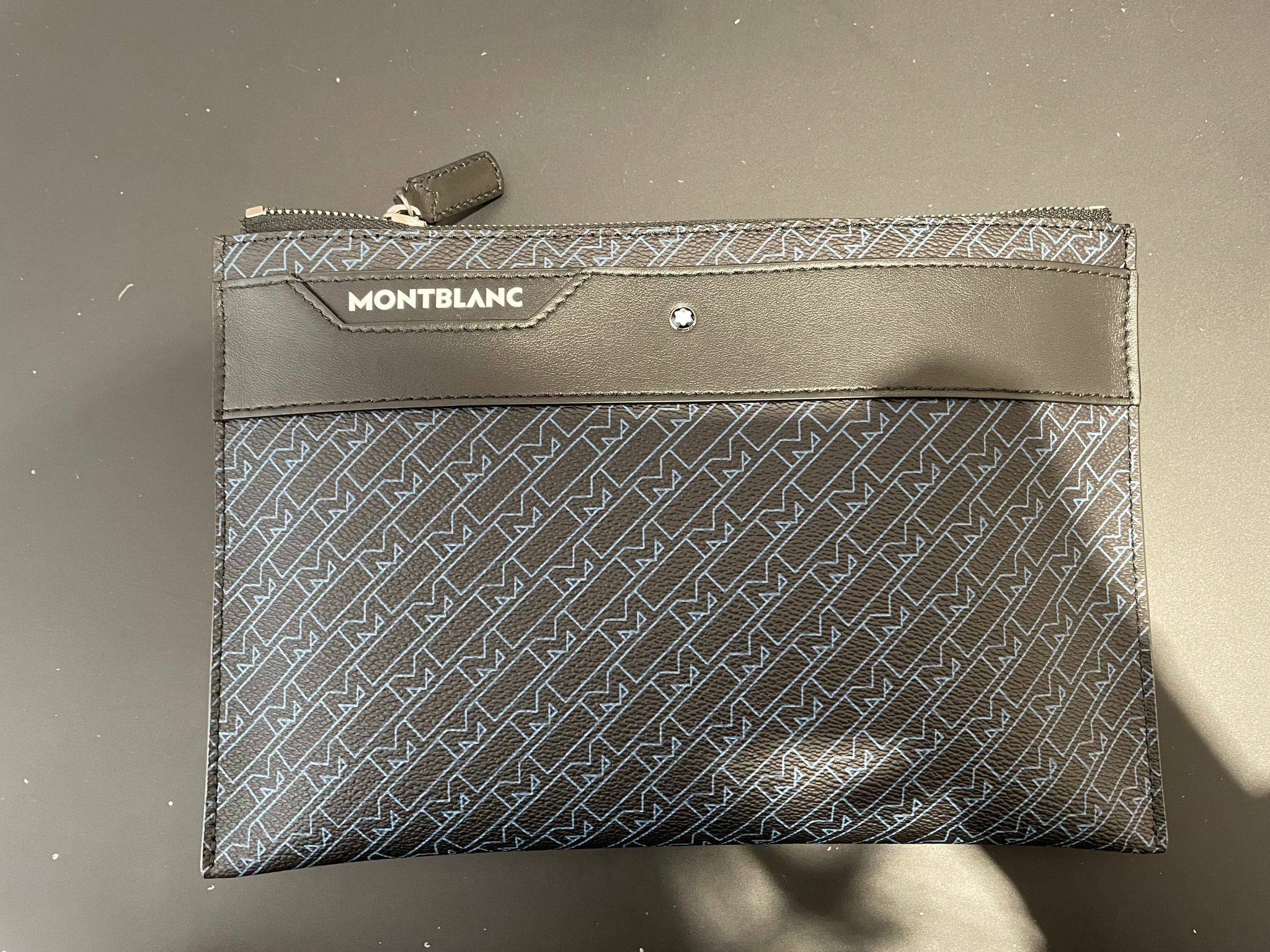 MONTBLANC CLUTCH WITH M PRINT AND CLASSIC LOGO