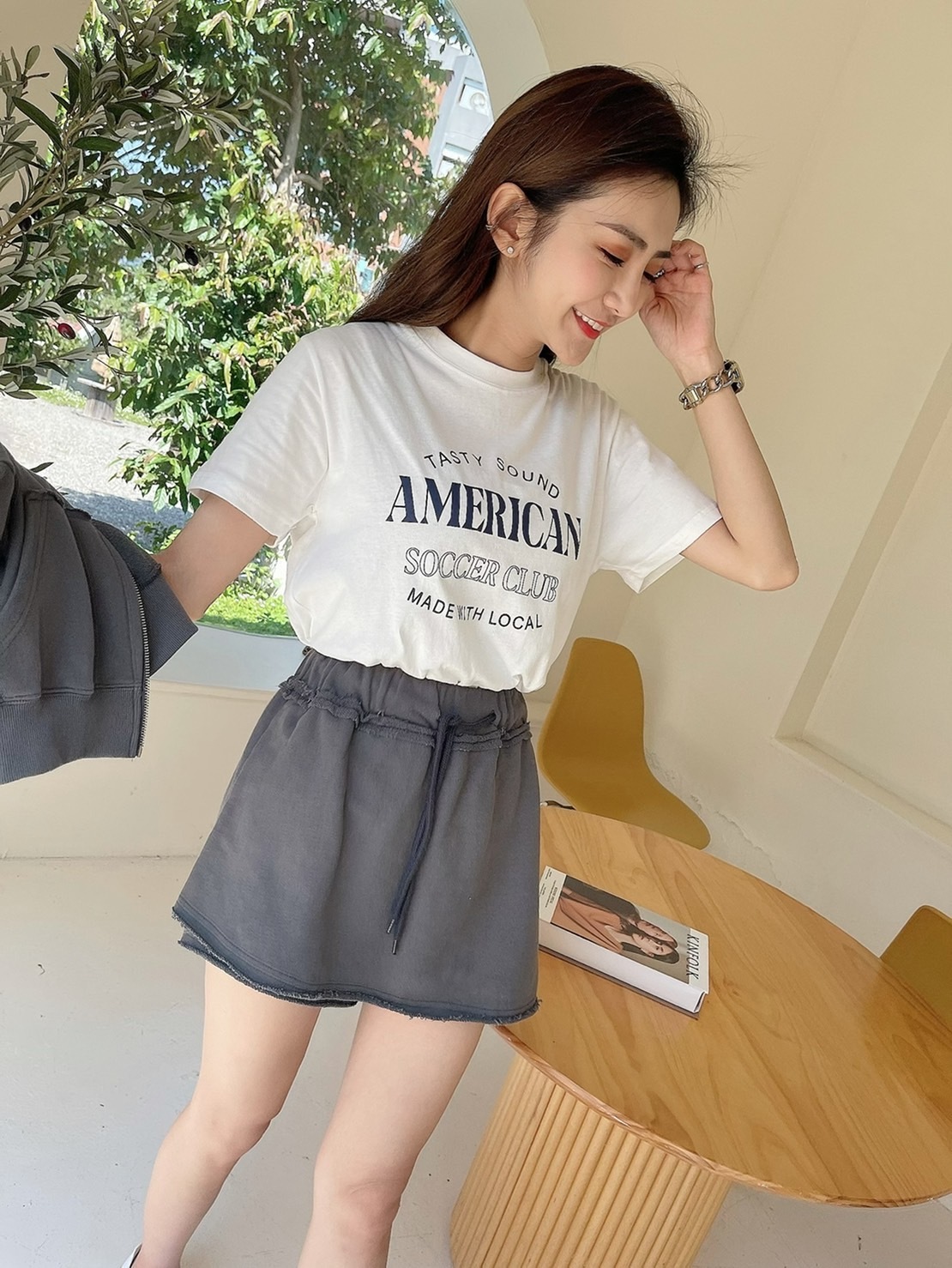 💥春夏不能沒有］🇰🇷正韓百搭英文字透氣棉t（必收白/兩色）