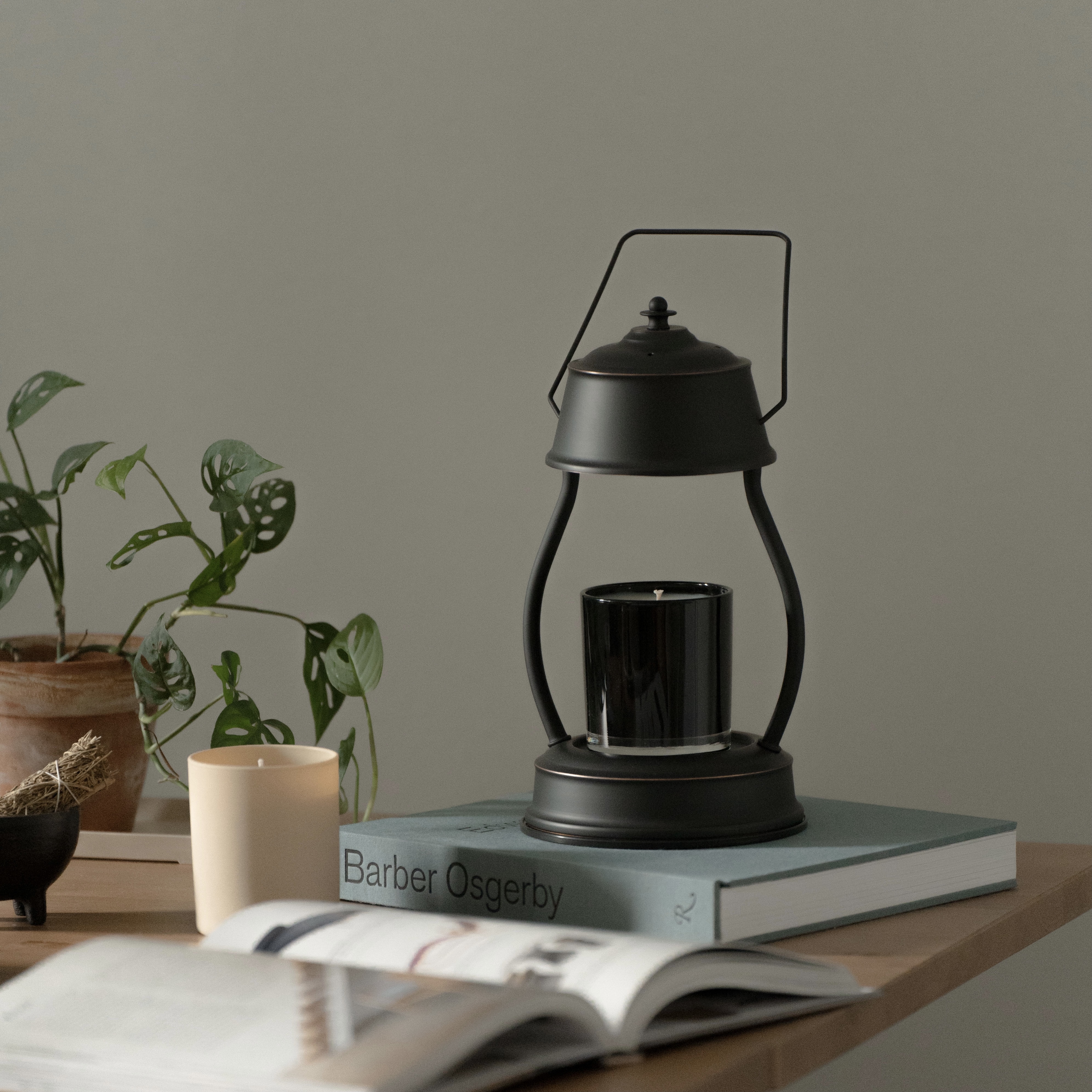 復古款 (黑色) 融蠟燈 香氛蠟燭暖燈 - HOOOME