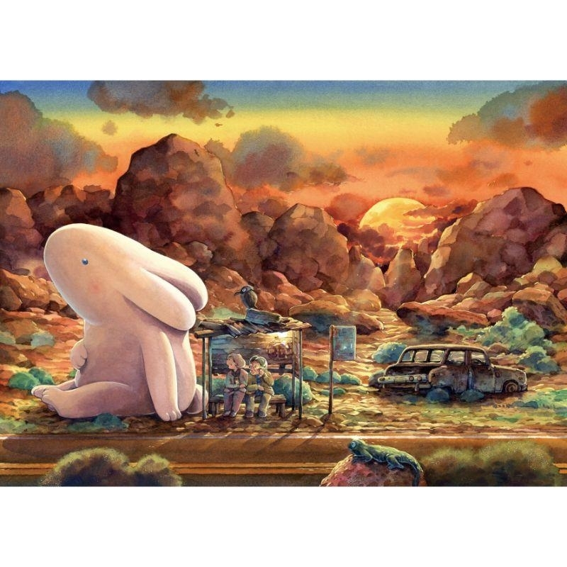 【PUZZLE STORY】afu 大白兔 永恆的旅途  500片拼圖