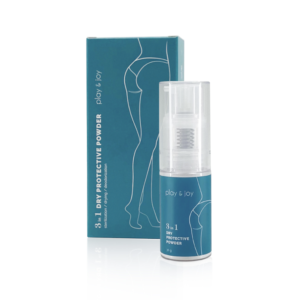 〔女生日常推薦〕Play & Joy 三合一 私密處乾爽防護噴粉 (噴噴小藍/15g)