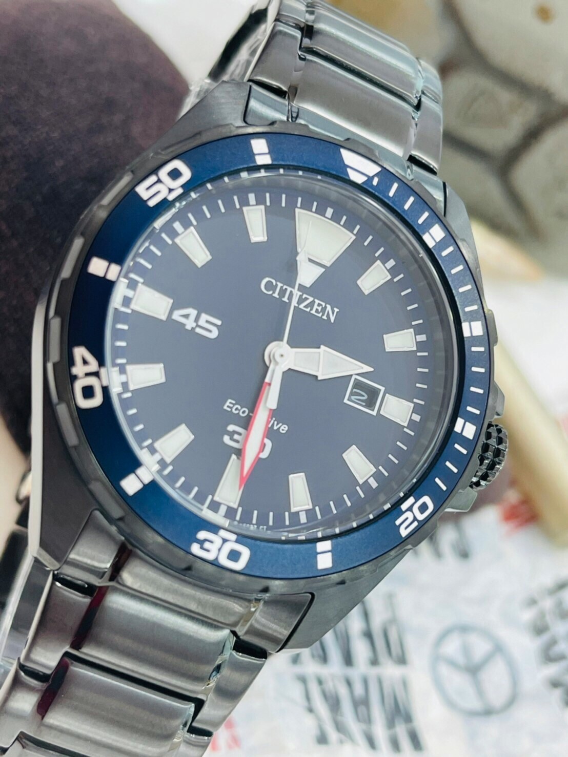 【CITIZEN 星辰】台灣限定款海軍藍光動能男錶 BM7457-82L 44mm  現代鐘錶