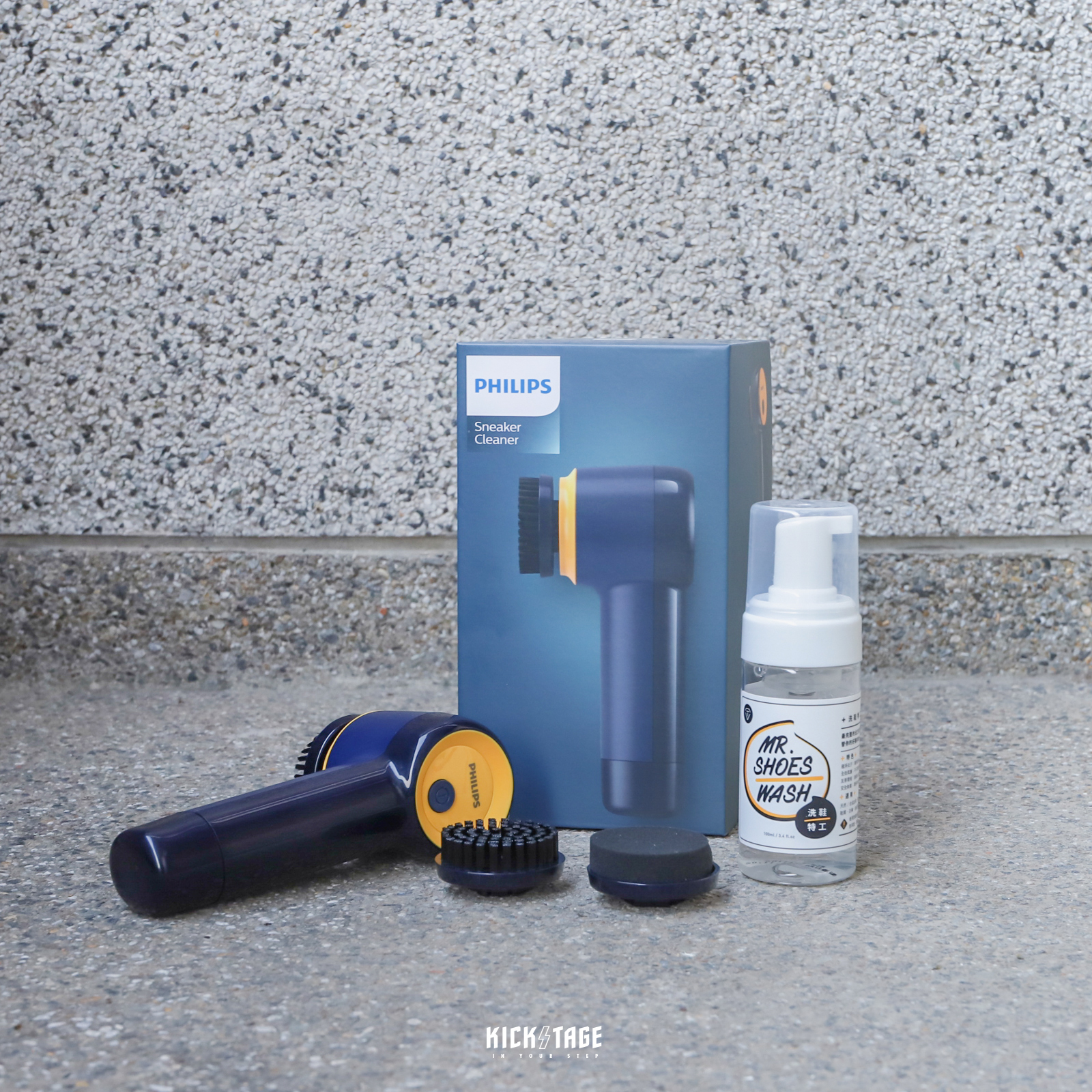 PHILIPS Sneaker Cleaner 飛利浦 洗鞋 小旋風 電動 洗鞋機 三組刷頭【TFENCE-07】