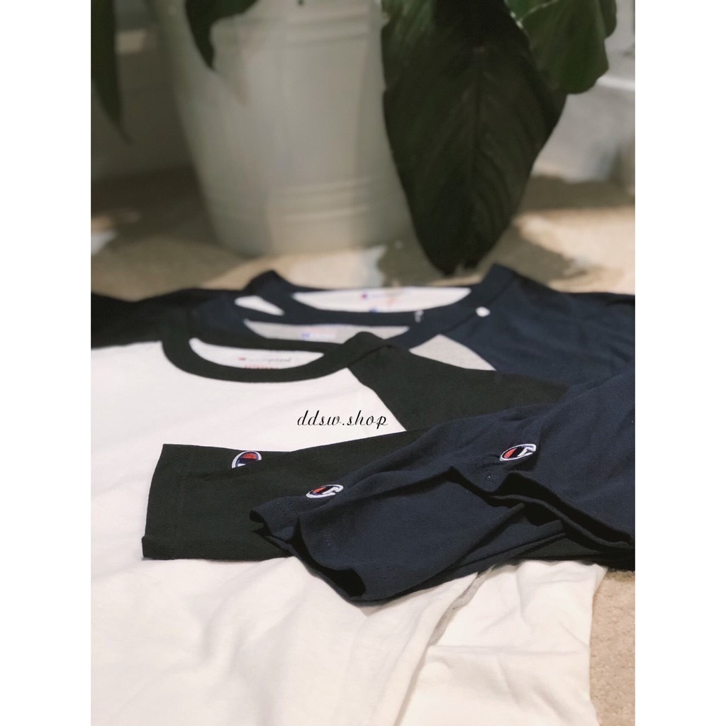 Champion 美版 T137 薄款 牛角 七分袖