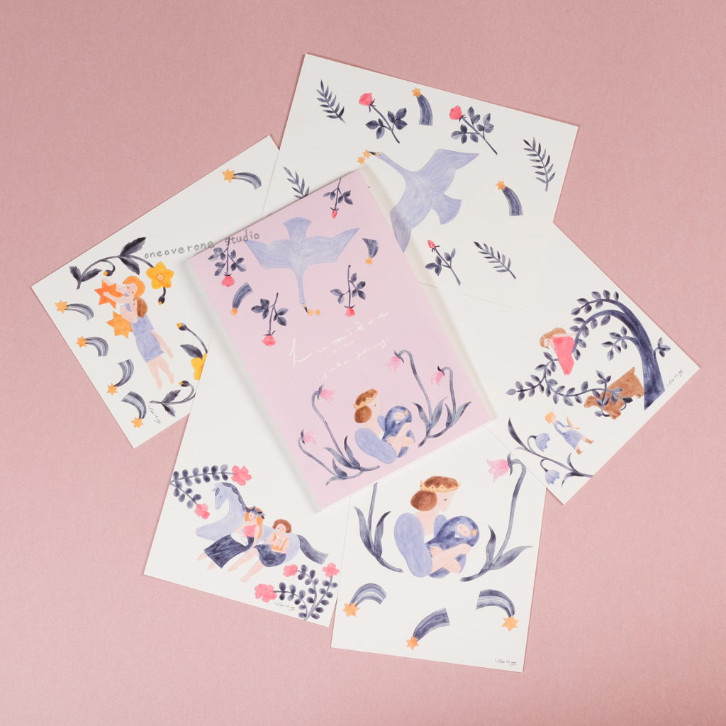 10枚明信片箋/Lumiere/柊有花/表現社/JAPAN