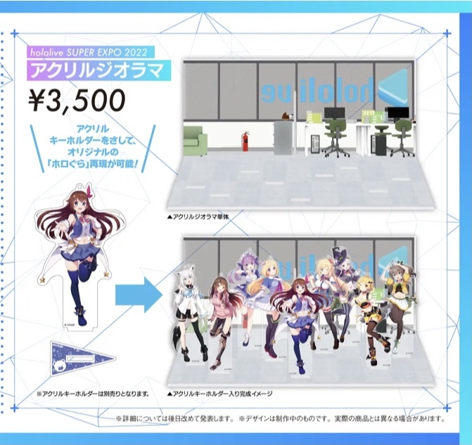 「官方現貨」Hololive Expo 2022  事務所情景立牌座