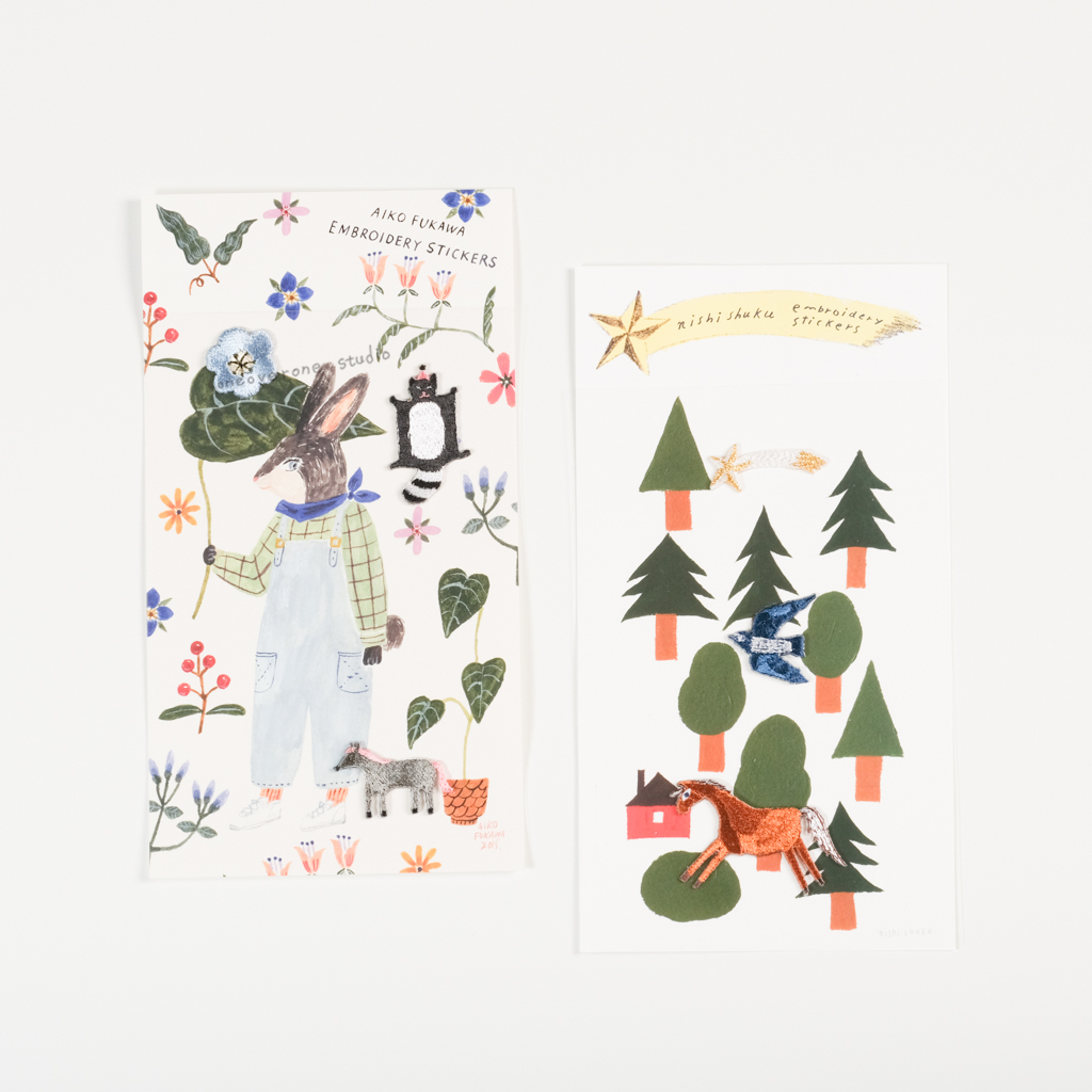 3枚刺繡燙貼組/表現社/JAPAN