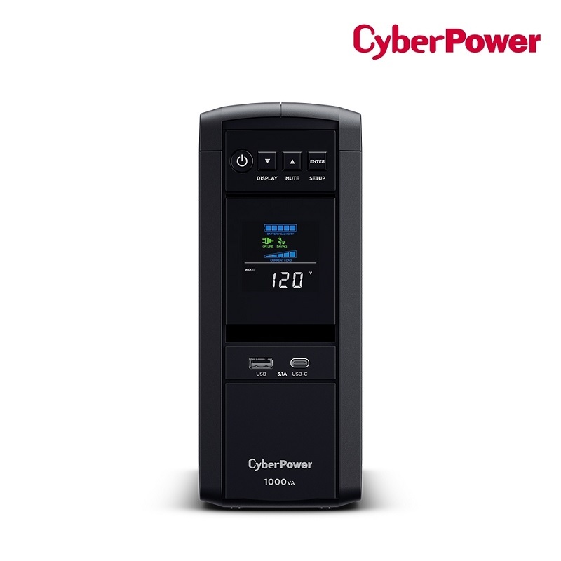 CyberPower碩天 CP1000PFCLCDA 1000VA UPS正弦波在線互動式不斷電系統 過載保護 颱風停電 防雷擊