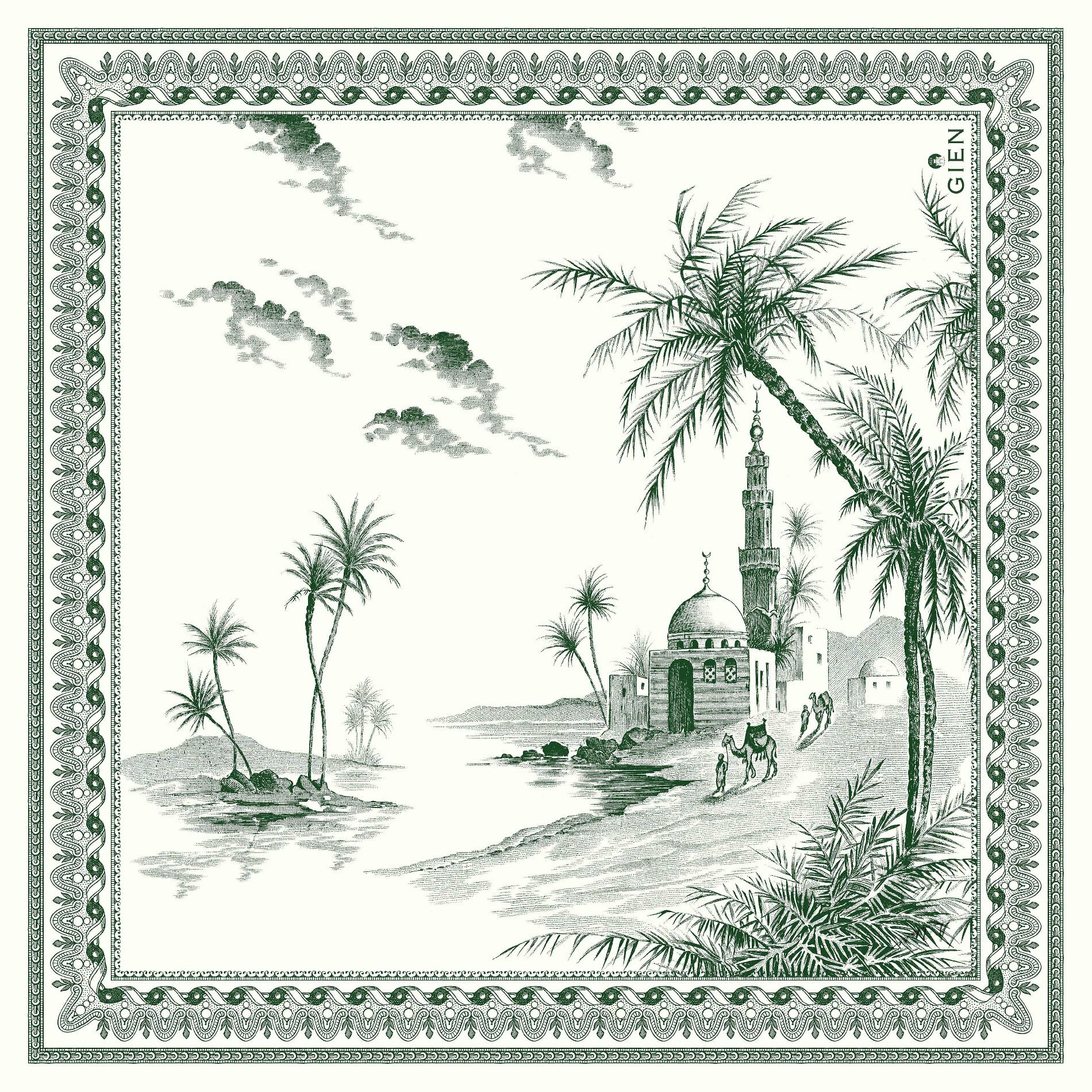 Paper Napkins (12 packs), Les Dépareillées bleu, Gien