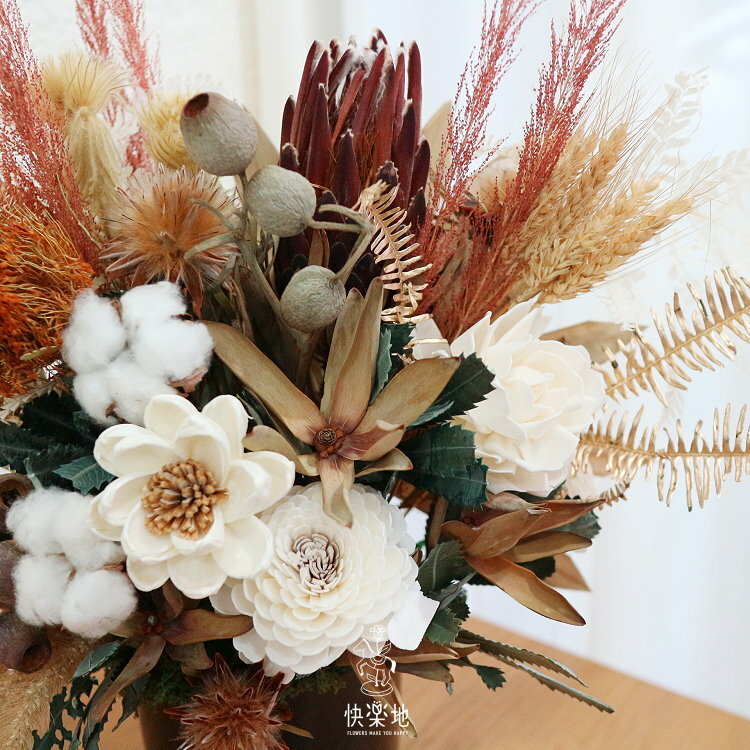 希望與榮光 I 盆花 I 永生花 I 乾燥花 PF220280