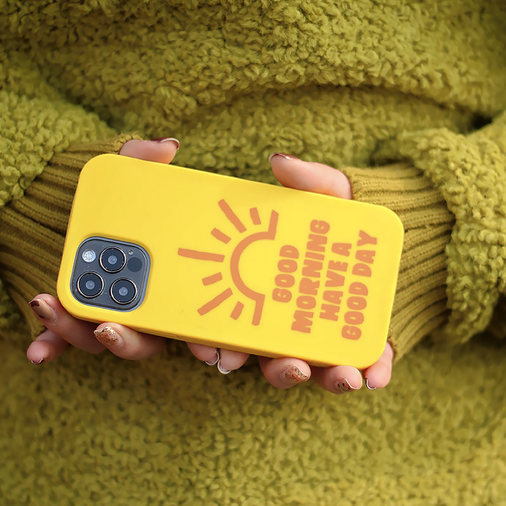 Candies iPhone 12 mini - Simple系列 HAVE A GOOD DAY(黃)