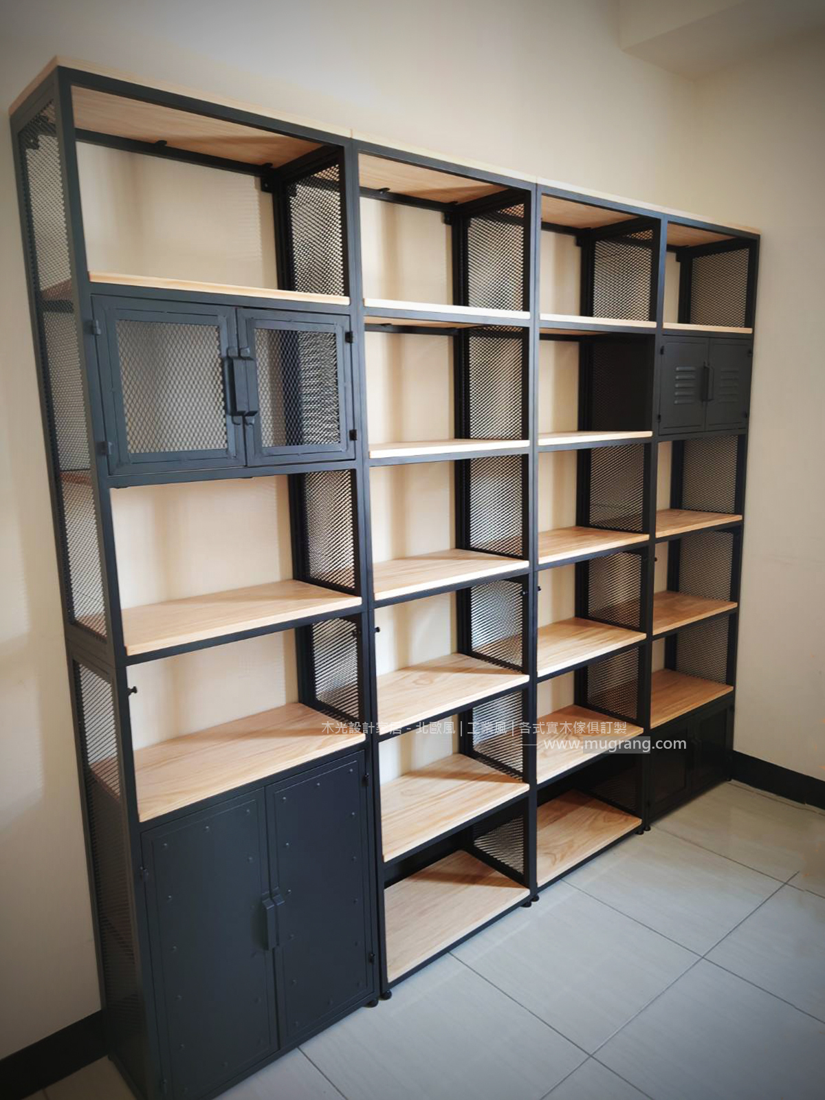 LOFT重工業實木鐵藝置物櫃組(可訂製)