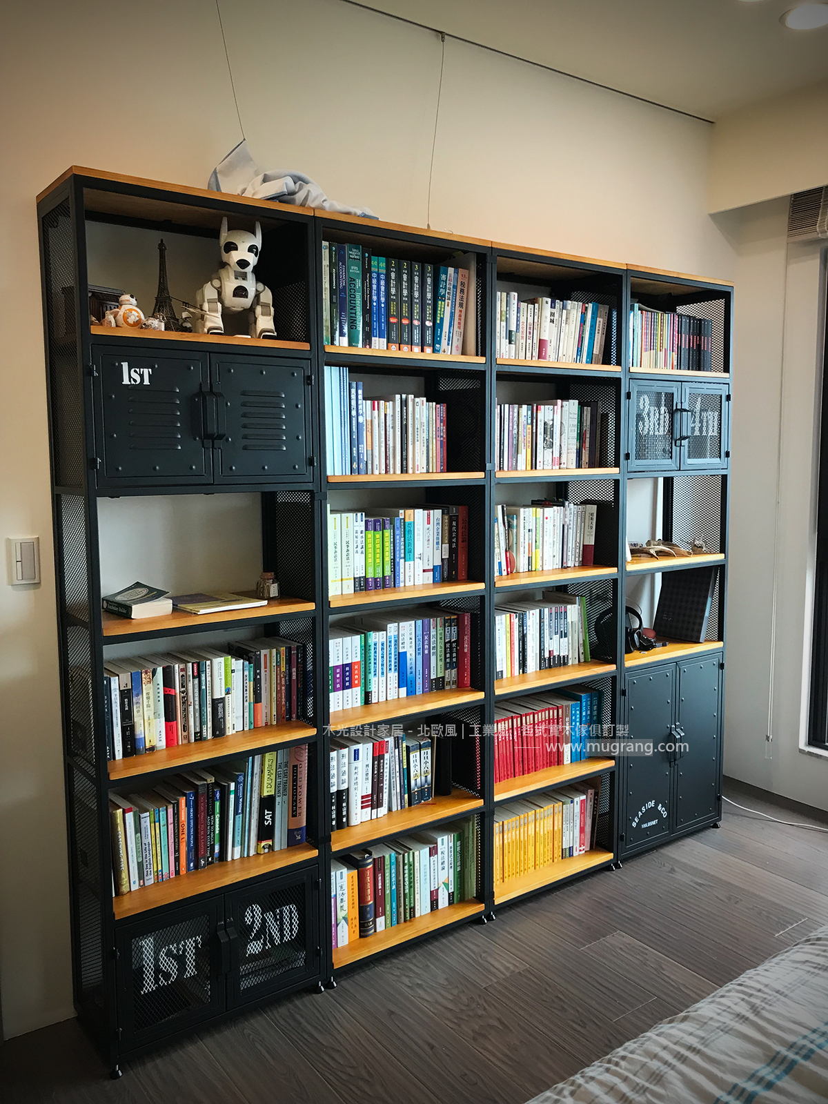 LOFT重工業實木鐵藝置物櫃組(可訂製)