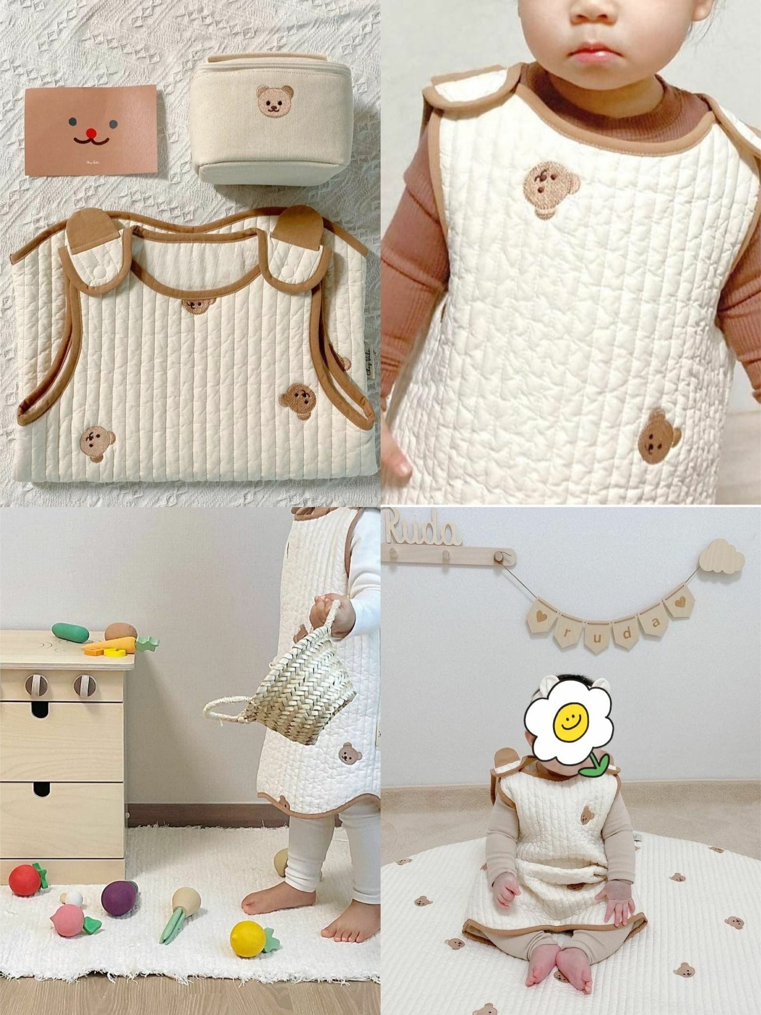 🔶韓版刺繡熊仔🐻睡袋