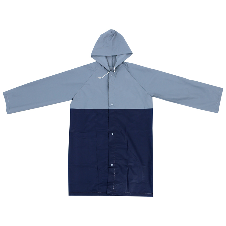 雨衣/灰色x海軍藍155-170cm