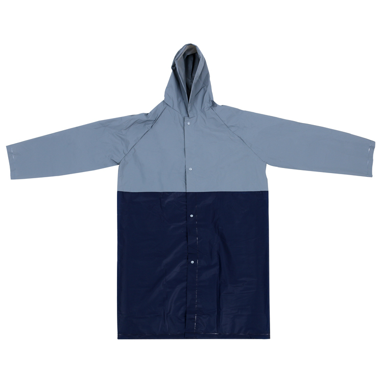 雨衣/灰色x海軍藍170x185cm