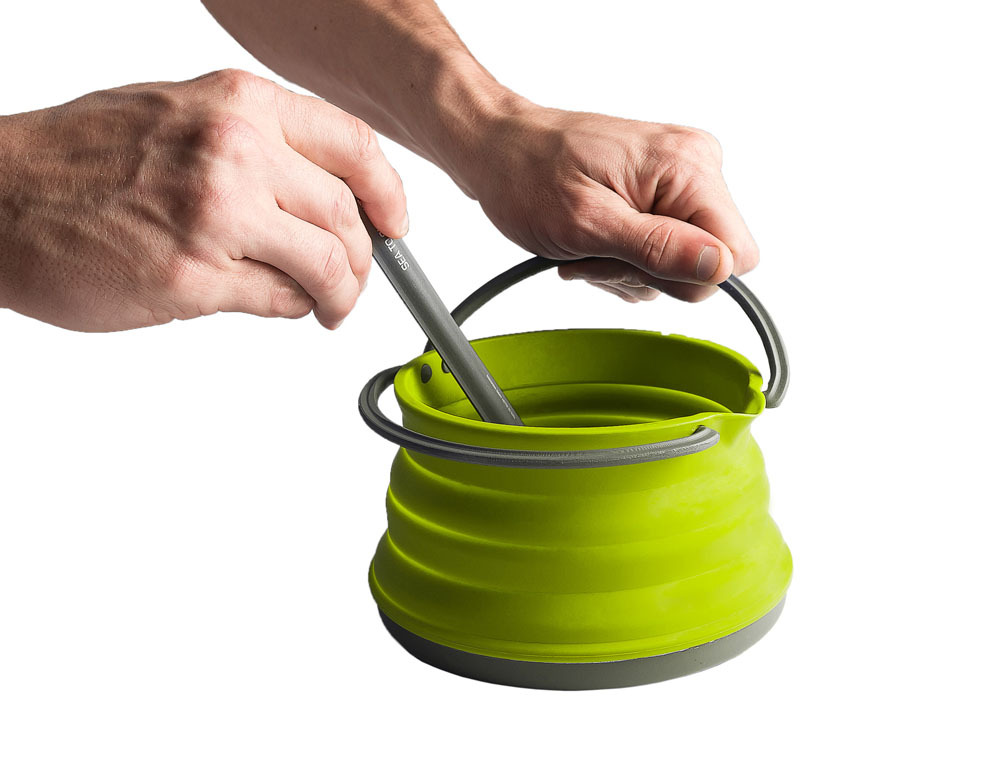 【Sea to Summit】X-摺疊茶壺 1.3L / STSAXKET-[萊姆綠.砂礫灰]