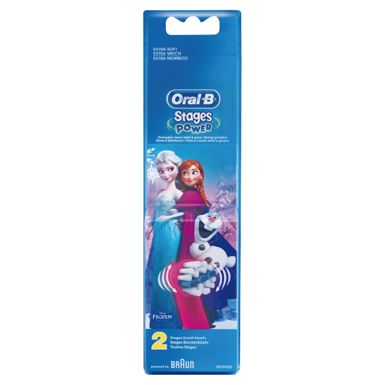 【ORAL-B】歐樂BEB10-2 兒童迪士尼刷頭-冰雪奇緣(2入)
