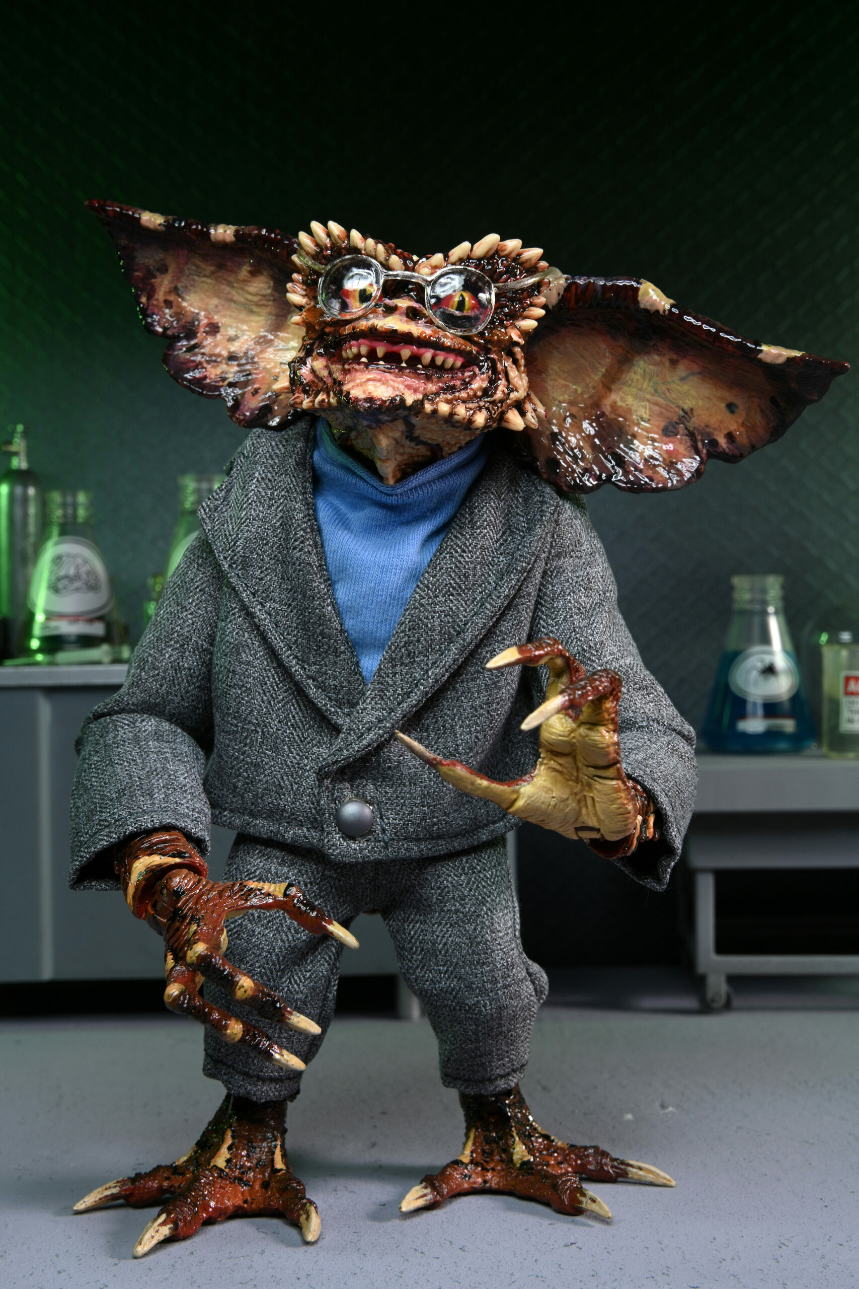 NECA 7吋小精靈Brain Gremlin 大腦小精靈可動公仔