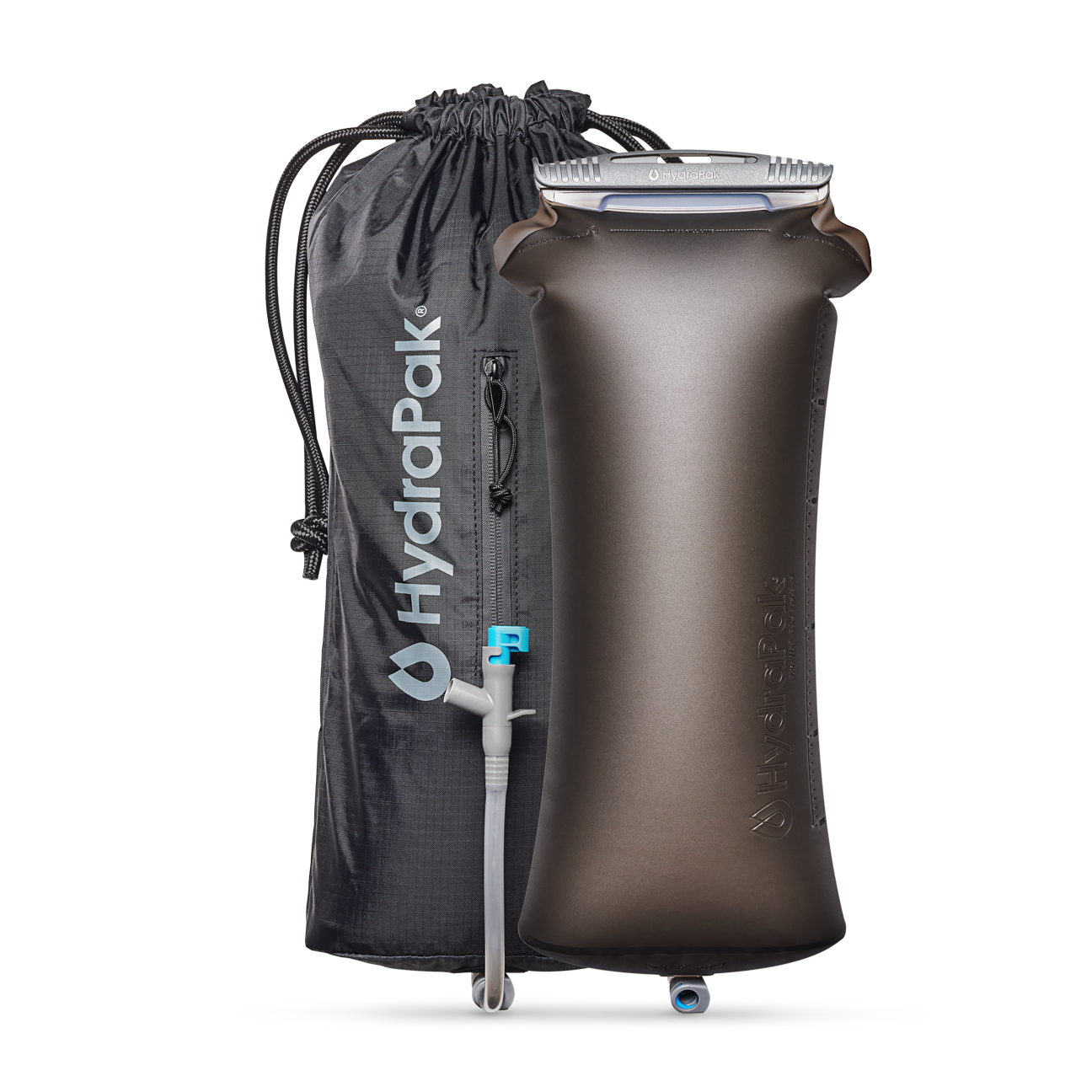 HydraPak Pioneer 可拆式大容量軟式蓄水袋 6L、10L  (峽谷黑)