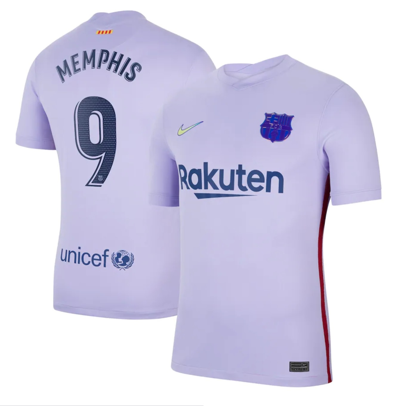 21-22巴塞隆拿作客球迷版球衣