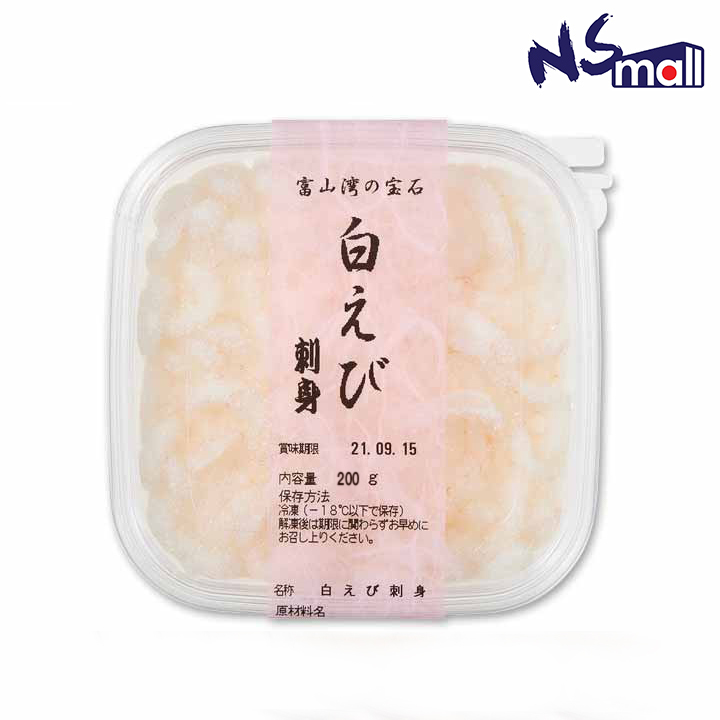 急凍 富山灣 白蝦肉刺身 約200G (圖片只供參考)