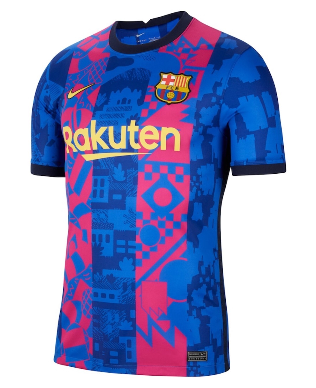 21-22巴塞隆拿第二作客球迷版球衣