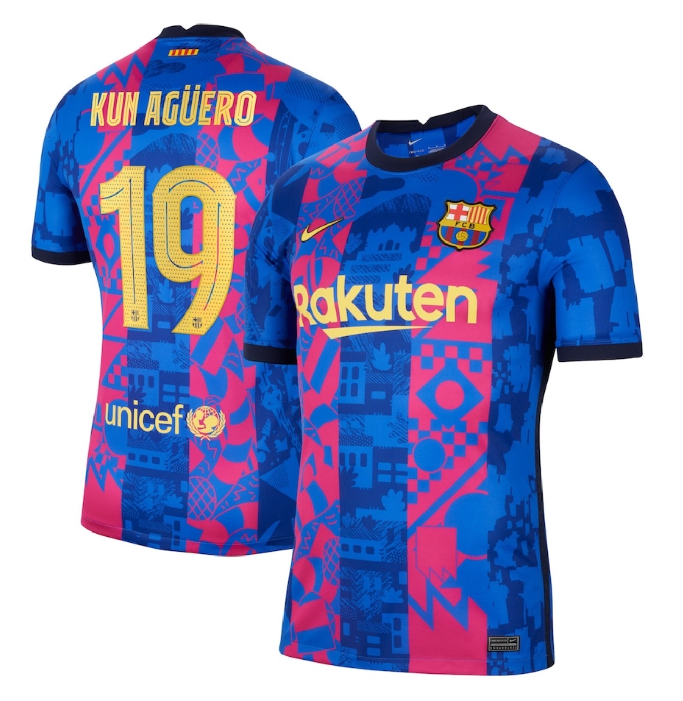 21-22巴塞隆拿第二作客球迷版球衣