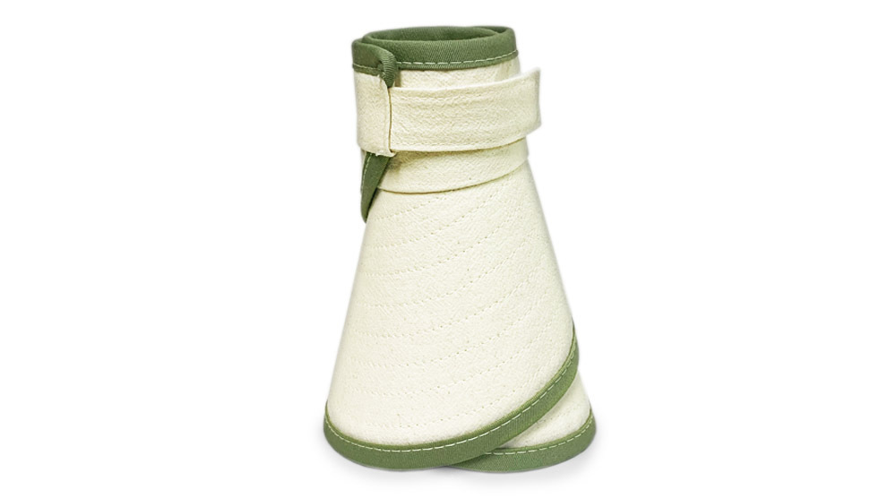 帽無頂橄欖綠色圍邊