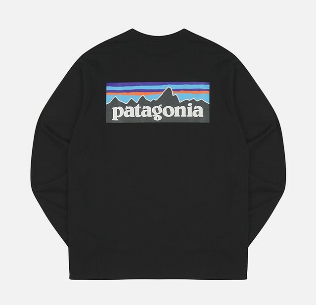 PATAGONIA P-6 LOGO RESPONSIBILI 男 長袖  38518-BLK