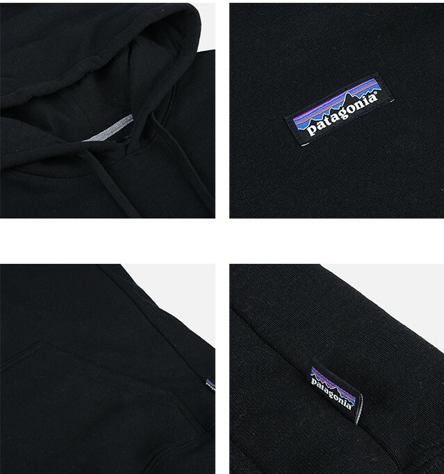 PATAGONIA P-6 Label Uprisal 男 長袖 連帽 帽T 39621-BLK