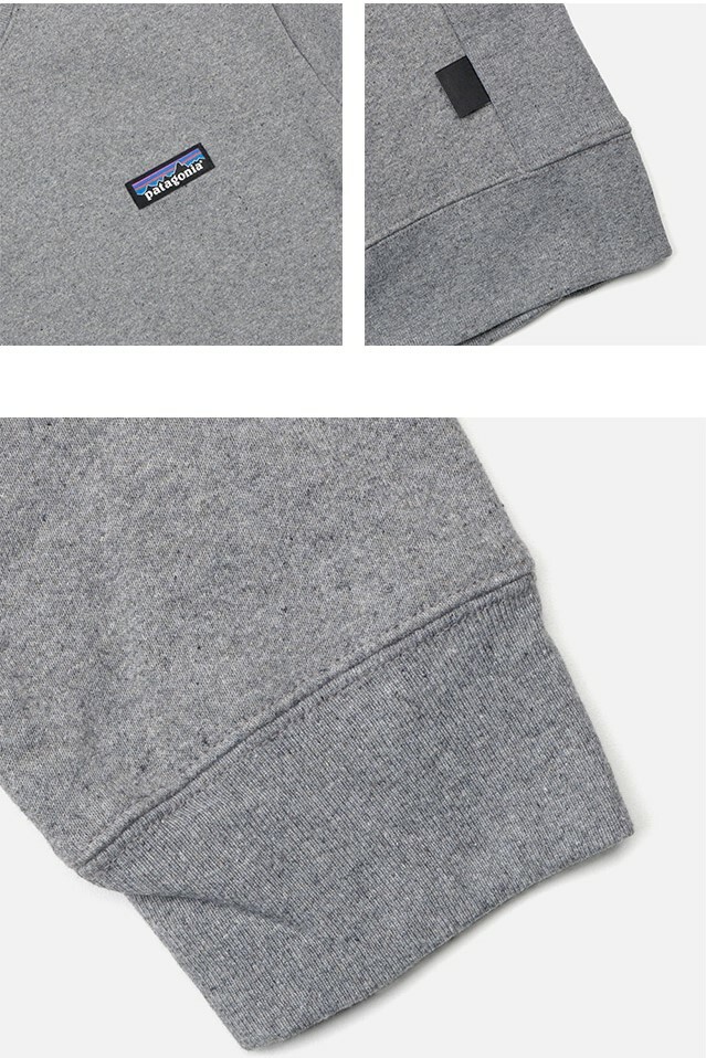 PATAGONIA P-6 Label Uprisal Crewneck 男 長袖 灰 大學T 39627-GLH