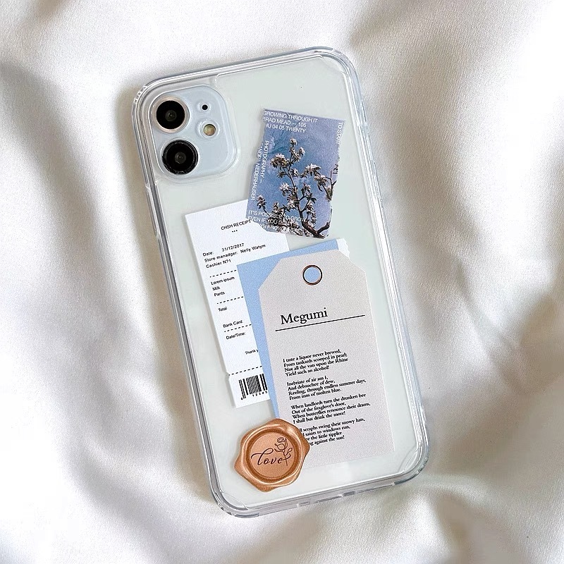 Ins Style Transparent iPhone Casing