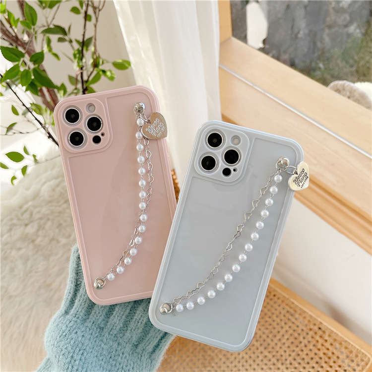 Pearl Chain Candy Color iPhone Casing