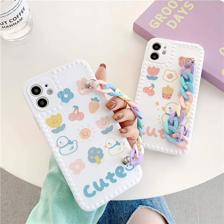 Rainbow Chain Cartoon iPhone Casing