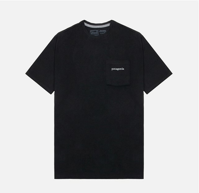 PATAGONIA Logo Ridge 口袋 男 短袖 短T 38511-BLK