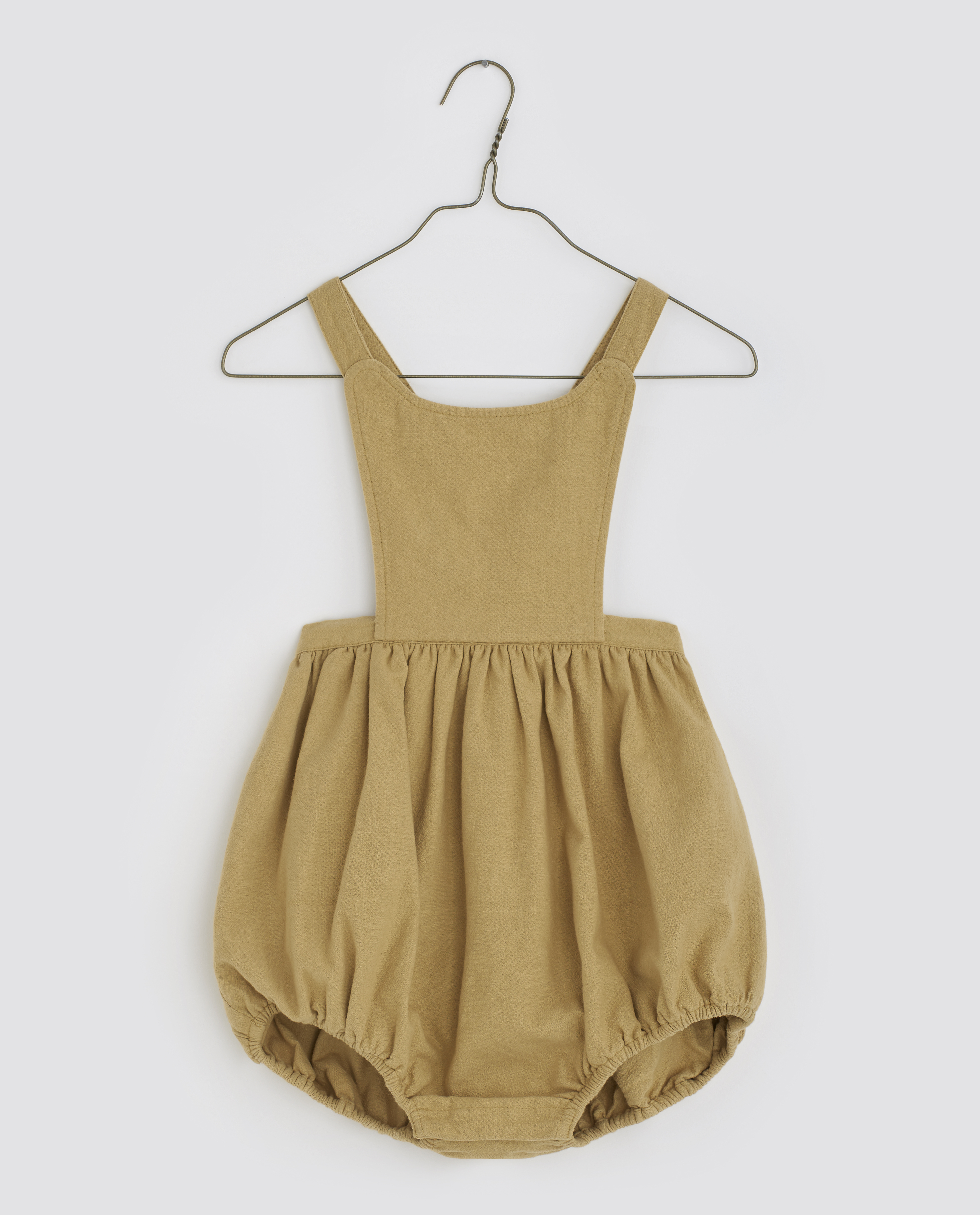 LITTLE COTTON CLOTHES - Dhalia Romper（Drummed Cotton in Honey）