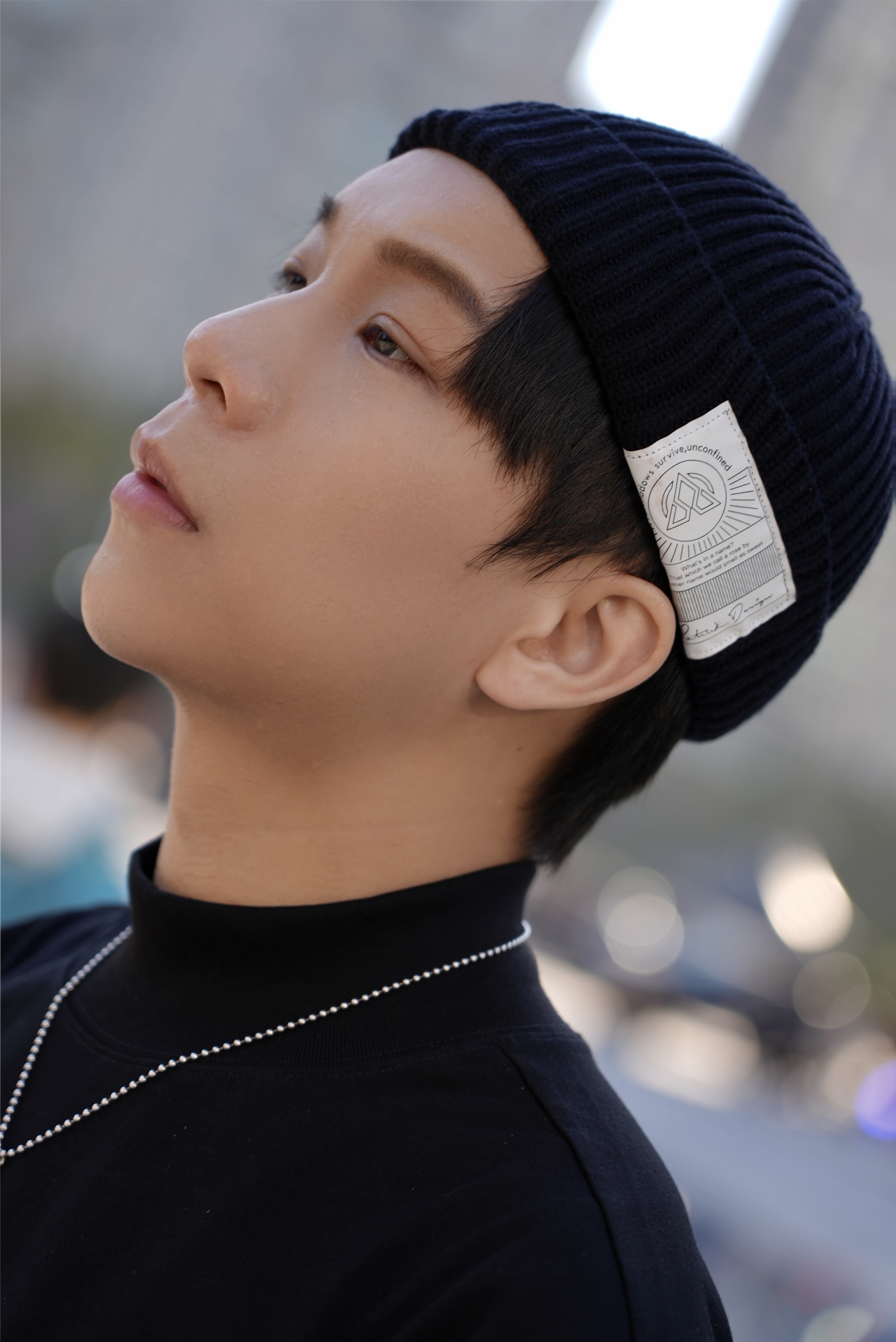 LOGO SHORT BEANIE / 標牌短版毛帽