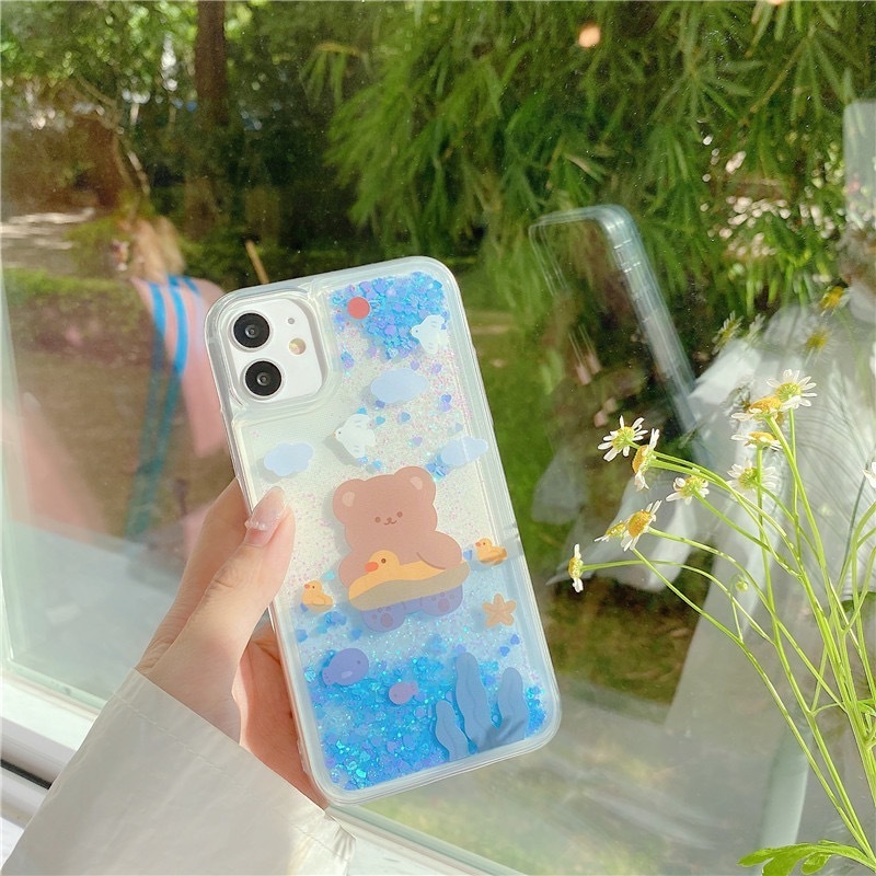 Liquid Bear and Rabbit iPhone Casing
