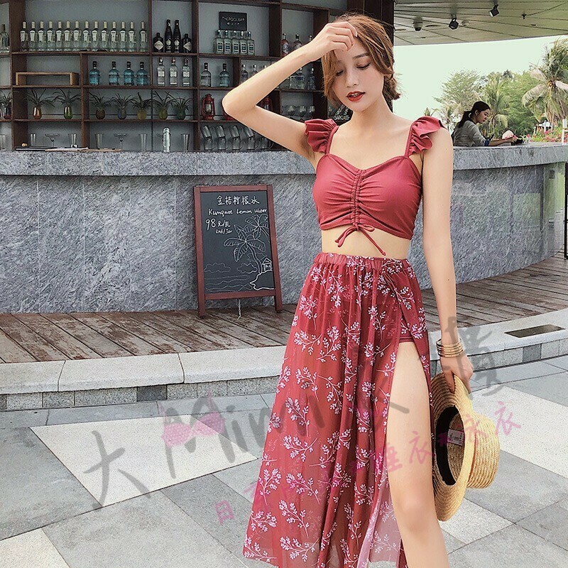 遮肚子造型洋裝比基尼