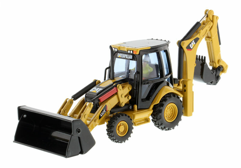 1:50 Diecast Masters CAT Caterpillar 432E Side Shift Backhoe Loader (#85149)