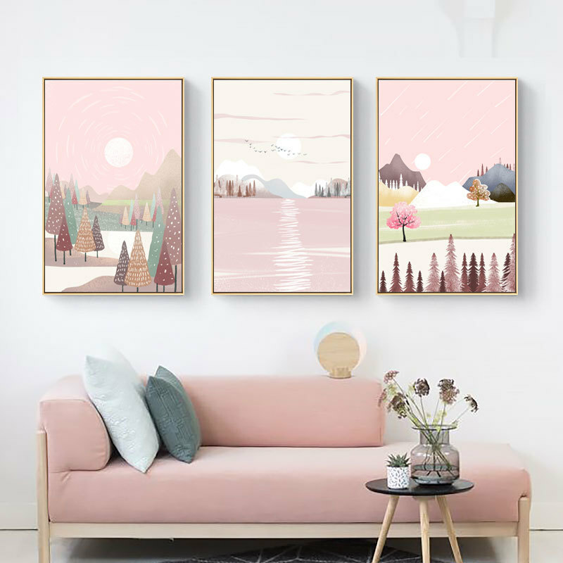 童話森林無框掛畫